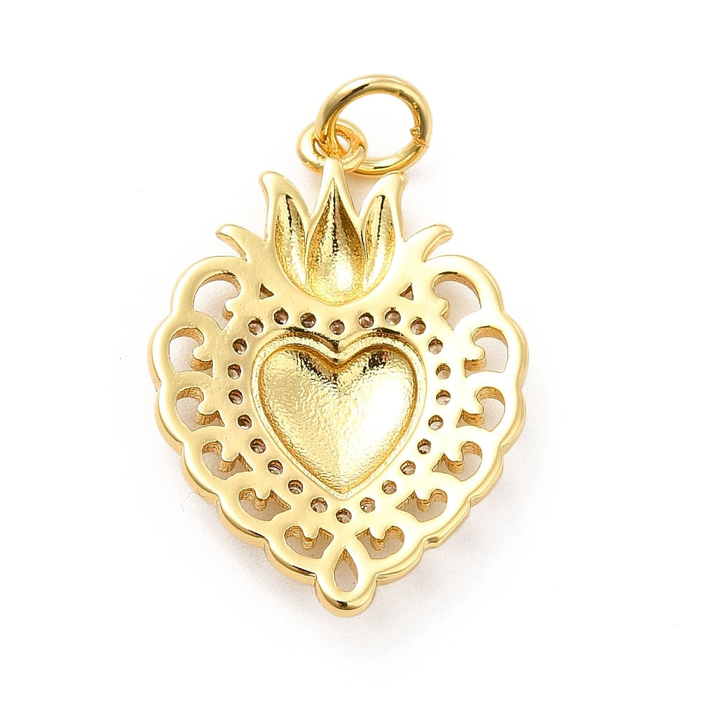 Sacred heart charm