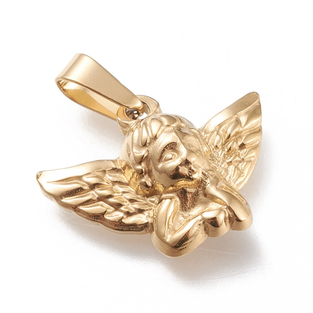 Angel head charm