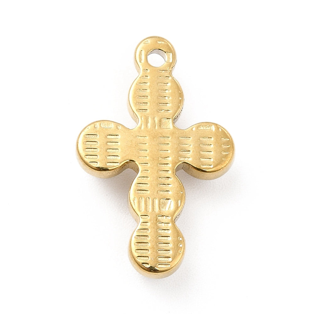 Mini Cruz de perlas charm