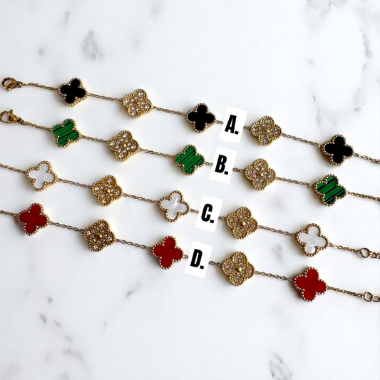 Trebol bracelet dos colores