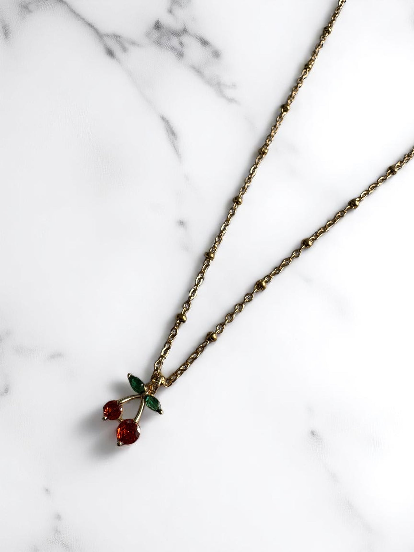 Cherry love necklace