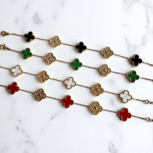 Trebol bracelet dos colores