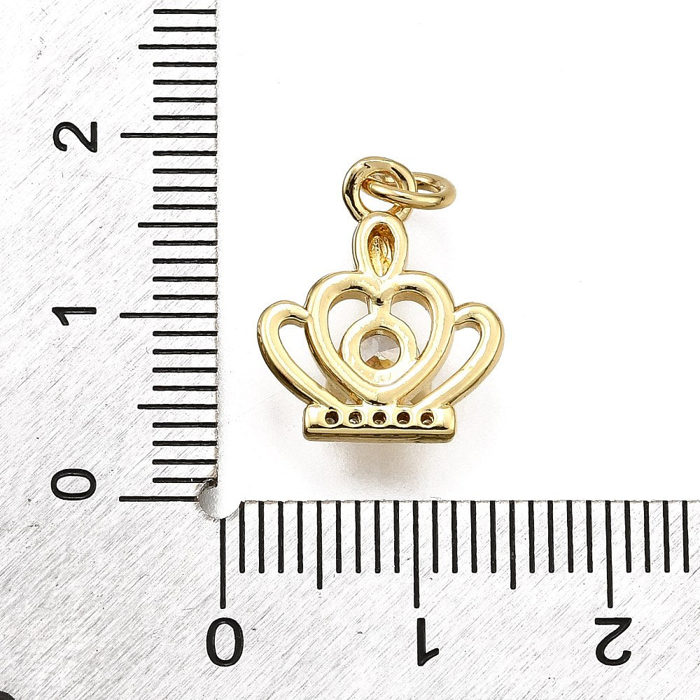 Mini crown charm