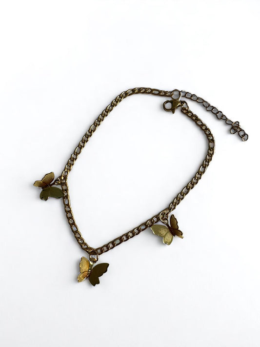 Butterfly anklet