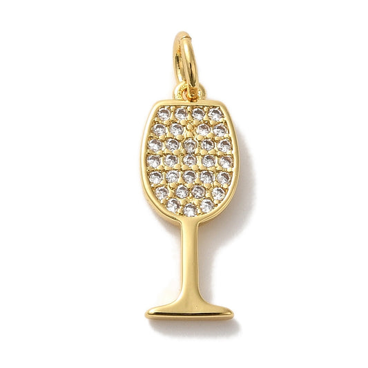 Wine glass charm