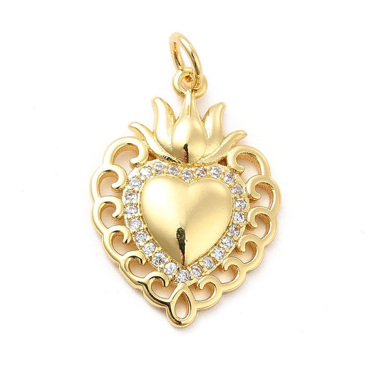 Sacred heart charm