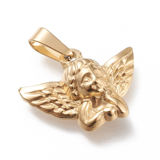 Angel head charm
