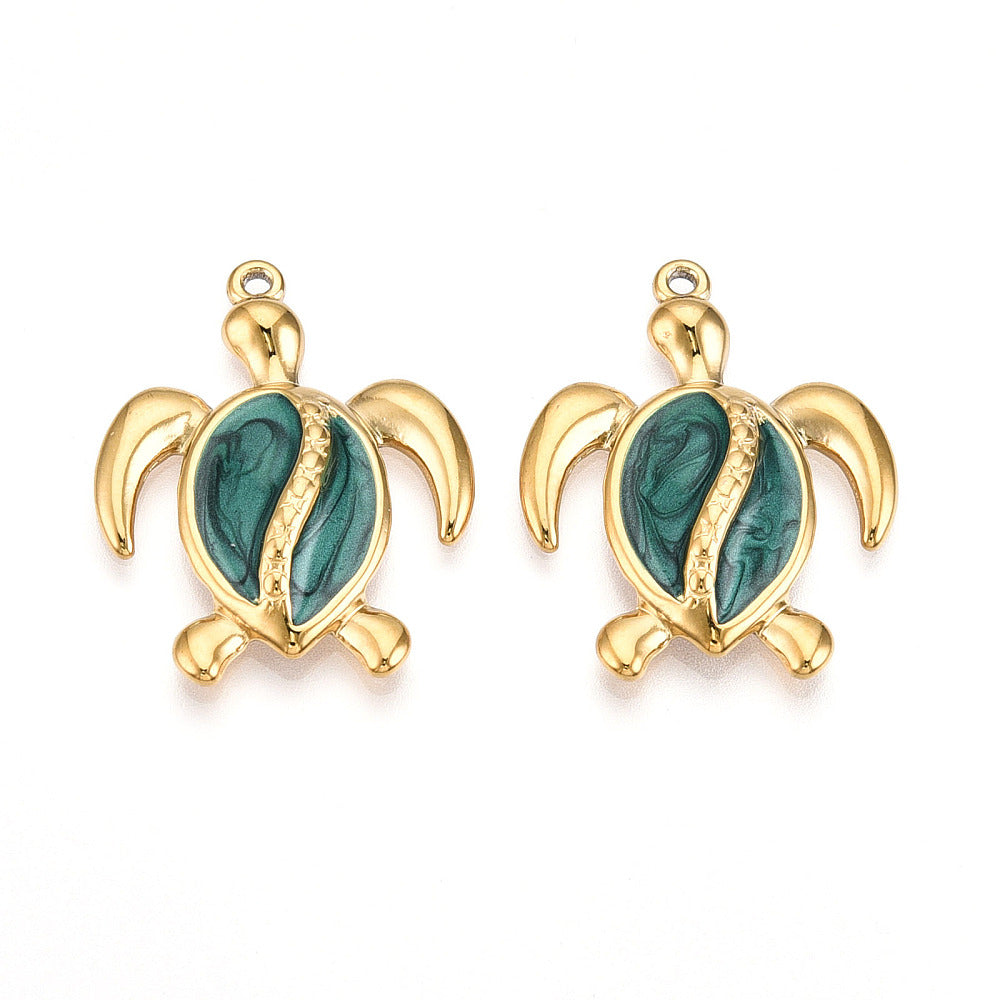 Tortuga verde charm