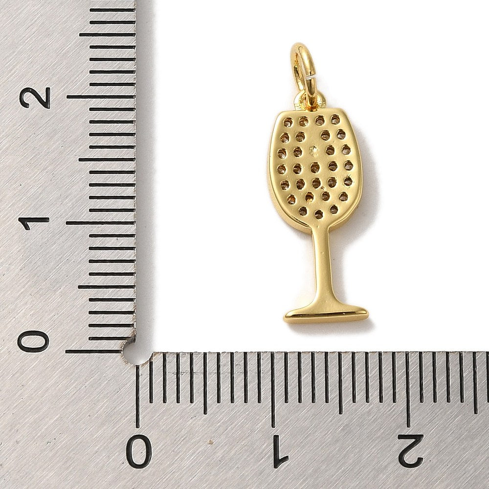 Wine glass charm